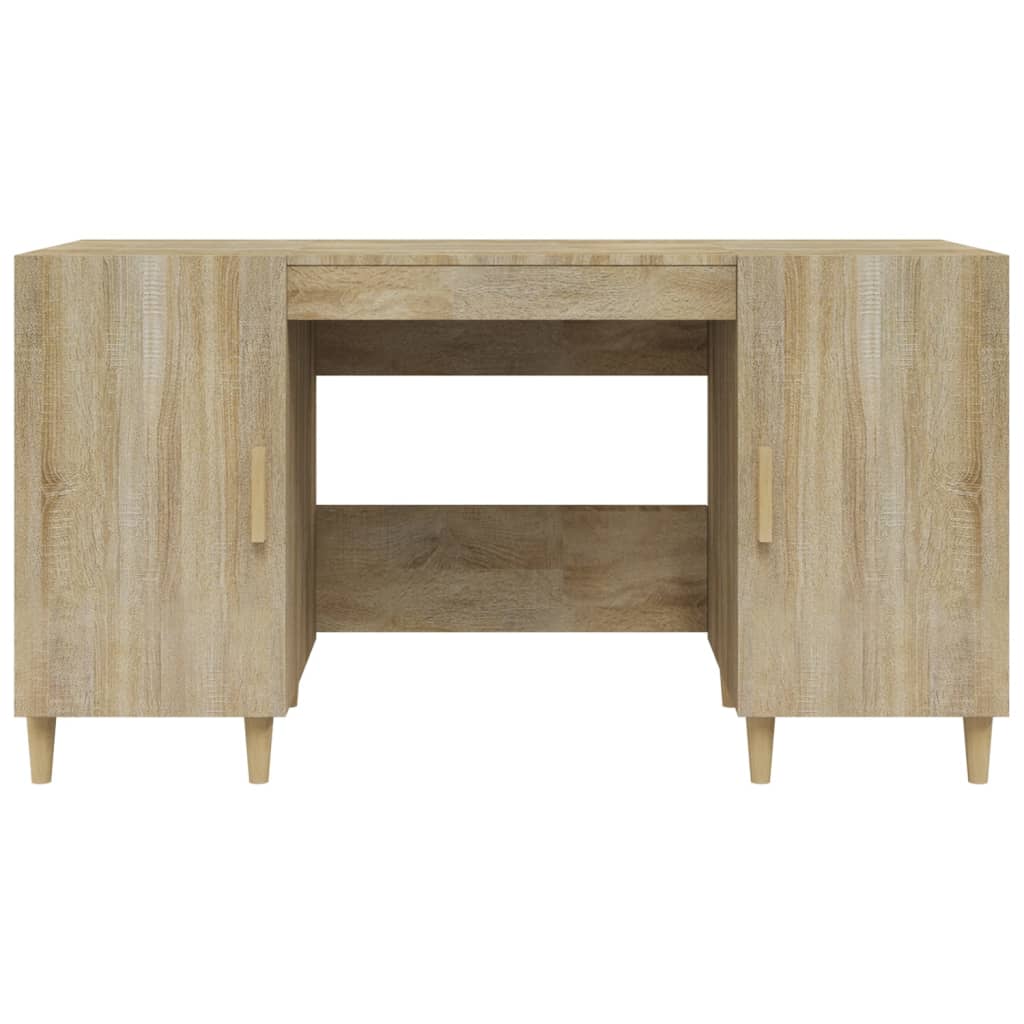 Desk Sonoma Oak 140x50x75 cm Engineered Wood